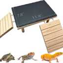 Bearded Dragon Basking Platform Climbing Tank Accessories Reptile Hideout
Multi-function,Habitat Décor,with climbing ramp reptile basking rock mat,for leopard gecko lizard tortoise snake