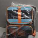 Petskd Top-Expandable Pet Carrier with Wheels 19x13x9 Inches Southwest Allegiant Airlines Approved, Soft-Sided Carrier for Small Dog Under 12 lbs and Large Cat Under 15 lbs(Blue)