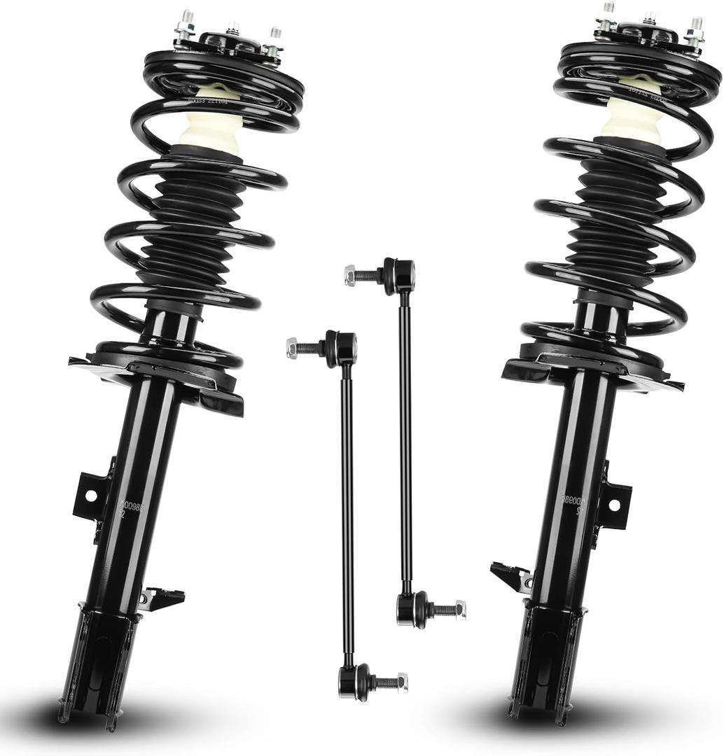 Front Complete Struts Shock Absorber Sway Bar Links Kit Fit for Ford Escape 2005-2012, for Mazda Tribute 2005-2011, for Mercury Mariner 2005-2011, Replace 171594 171593 K80296 (4Pcs)
