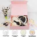 UoeRing 1 Extra Large Pink Gift Box 17x14.5x6 inch Luxury Gift Box for Presents with Magnetic Closure Lid Collapsible,Birthday,Christmas,Contains Card, Ribbon,Tissue Paper,Shredded Paper Filler, 1 Count