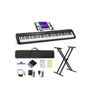 88 Keys Foldable Electronic Piano with Premium Sound Effects, Portable and Space Saving Foldable Keyboard for Students and Home Use