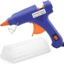 Hot Glue Guns with 20pcs Glue Sticks, Mini Hot Melt Glue Gun Kit for Crafts, Glue Gun for School DIY Arts, Sealing, Home Repairs, Blue