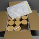 AISIPRIN Spice Jars with Label,1 Pcs 8oz Glass Jars with Bamboo Lids,Spice Organizer for Cabinet,Drawer, Rack, Seasoning Organizer Containers,Including 2 Type Labels