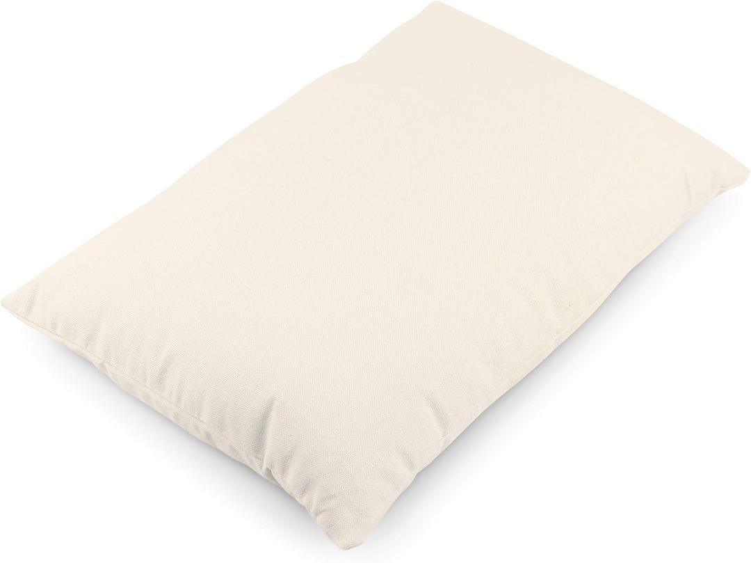 PILLOWY Buckwheat Big Buck Bed Pillow Filled with US Grown Organic Buckwheat Hulls Cool Ventilation - Japanese Style - Keep Your Spine Straight Support - Adjustable Fill Zipper, X-Large