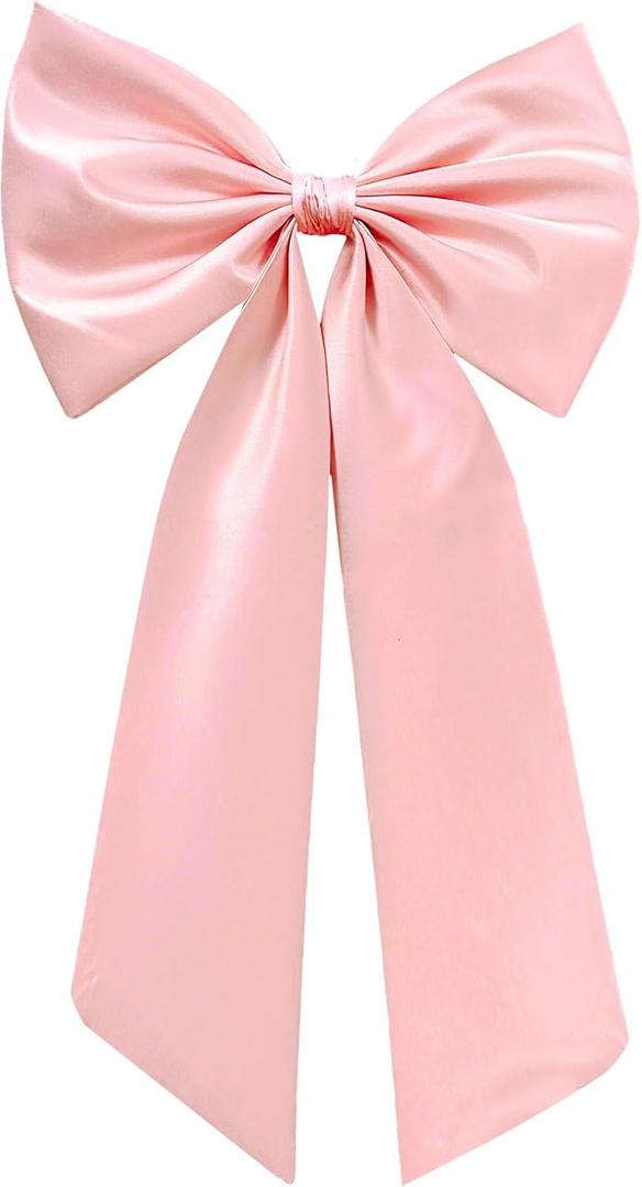 Large Pink Bow for Decorations Big Pink Ribbon Bows Banner Dcor Large Bow Wall Hanging Decor for Baby Shower Bow Themed Wedding Party Coquette Birthday Decorations
