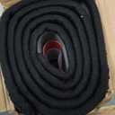 BEQHAUSE Dirt Trapper Door Mat 36" x 60", Doormat Non-Slip Entryway Rugs Washable, Dog Door Mat Stain Resistant and Absorbent Welcome Floor Mat for Front Back Door, Mud Wet Shoes & Paws, Black