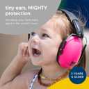 BANZ Kidz Earmuffs 2 Years & Older - Loud Noise Cancelling Kids Headphones & Toddler Ear Muffs, Size Adjustable