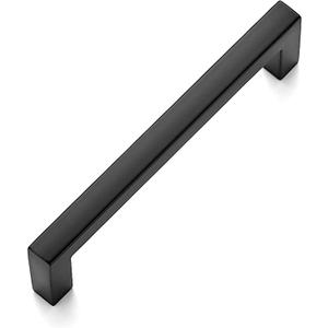 Ravinte Solid 3-3/4 Inch Center to Center Slim Square Bar Drawer Handles - Cabinet Hardware in Matte Black - Kitchen Handles and Pulls for Drawers and Cabinets