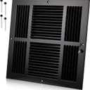 Pelopy 1 Pack Duct Opening Vent Covers for Ceiling, 14 * 14inch, Black