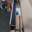 hansgrohe RainDrain Match Linear Tileable Shower Drain for 35 1/4" Rough with Height Adjustable Frame in Matte Black, Stainless Steel Rectangle Shower Floor Drain