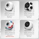 Smart Mini Projector with WiFi & Bluetooth, 4K Support 180° Rotatable Auto Focus & Keystone Portable Proyector with Built-in APPS and Speaker Outdoor Movie Home Theater Projector