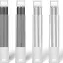 Hiboom 24 Pieces 2.8mm HB Refill for Carpenter Pencil, Study Long Lasting Pencil for Mechanical Pencil Woodworking Construction (Black, White)