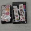 100PCS Resealable Mylar Food Storage Bags, Black Smell Proof Foil Bags with Clear Front Window,7.9x11.8 Inch Stand Up Pouches Reusable Bag for Small Business ,Coffee, Party Favors, Cookies.