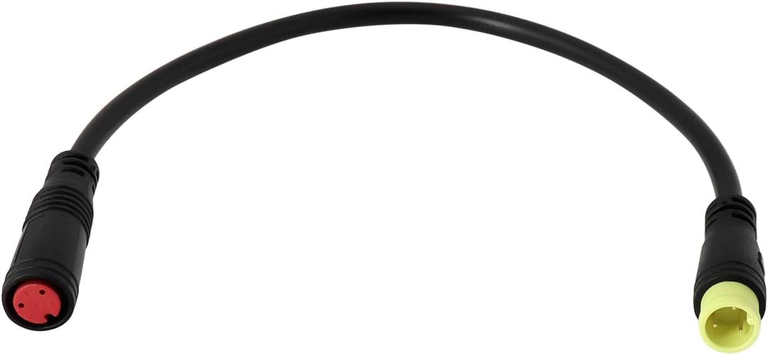 1x/2x M8 Electric Bike Extension Cable Brake 3Pin Male to 2Pin Female Waterproof Plug Converter Suitable for Ebike Brake, 16cm