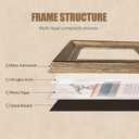 4x6 Picture Frame Photo Frame Rustic Picture Frame with real glass for Wall and Tabletop (Mix Color, 4x6-3PCS)