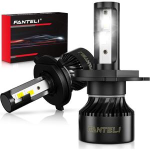 2x H4 LED Bulb, 40000LM 900% Brighter 1:1 Size LED Lights, No Adapter Required, 9003 Bulb 6500K Cool White IP68 Waterproof, License Plate Lights