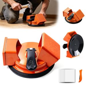 Floor Gap Fixer Tool, Laminate Flooring Tools with Heavy-Duty Suction Cup | 0 and 45 Dual Striking Surfaces, Strong Suction and Plank Grabber for Vinyl, Laminate and Floating Floor Gap Repair