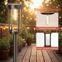 Sparkblaze 11 Pack Solar Pathway Lights Outdoor, Modern Classic Solar Garden Lights, Auto On/Off Landscape Lighting for Yard, Lawn, Patio, Walkway, Waterproof Solar Stake Lights. (12, Warm White)