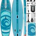 SOWM Inflatable Paddle Boards, Stand Up Paddle Board for Adults Youth of All-Round, 10'5'' x 33'' Extra Wide & No-Slip Sup for Yoga Fishing