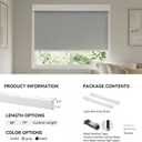 ZSTARR PVC Light Blockers Blackout Light Blockers Side Tracks for Window Shades and Blinds Side Tracks for Blackout Shades Easy to Instal Light Blocking Strips for Bedroom (White, 58",2Pcs)