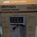 AIRMSEN 20 Bar Espresso Machine with Automatic Milk Frother, Cappuccino & Latte Coffee Maker with Quick Brew Dual Boiler (1350W + 1000W), Stainless Steel, 60oz Water Tank, Touchscreen