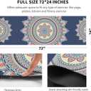 nuveti Yoga Mat Print Extra Thick TPE Non Slip Fitness Exercise Mat with Carrying Bag,72"x24" Extra Thick 6MM Exercise & Workout Mat for Yoga, Pilates Fitness and Floor Exercises