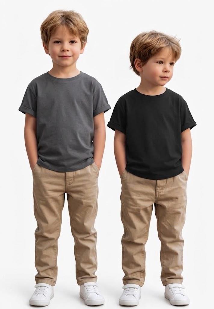 Yooaurvox shirts, Size 18-24M, Grey/Black