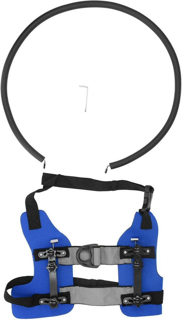 Pet Ring Harness, Adjustable Blind Dog Ring, Dog Vest Harnesses, Blind Dog Bumper to Protect Cats and Dogs with Blindness (M)