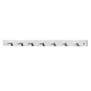 Spectrum 24 in. L Decorative White 7-Peg Wall Mount Wood Rack 82200