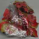 Childom 12 PCS Poinsettia Flower Artificial Poinsettia Christmas Decoration 8.7'' Dark Red Glitter Poinsettias Christmas Ornaments Xmas Tree Flower Decor with Clips DIY Xmas Wreath Home Party Decor