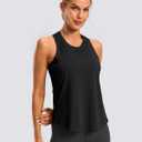 G Gradual Women's Workout Tank Tops Racerback Athletic Yoga Tops Loose Fit Sleeveless Running Gym Sports Shirts for Women (Black, M)