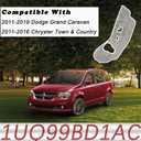 TQPONLY Driver Seat Plastic Trim Cover Panel,Fits Dodge Grand Caravan 2011-2019/Fits 2011-2016 Chrysler Town and Country Left Side Power Seat Switch Control Bezel Shield (Gray)