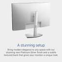 Dell S2722DC Monitor - 27-inch WQHD (2560x1440) 75Hz 4Ms Display, AMD FreeSync, Built in Speaker, USB Type-C Connectivity, Height/Pivot/Swivel/Tilt Adjust - Platinum Silver