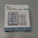 Indoor Outdoor Thermometer Wireless, 4.5 Inch Display Digital Hygrometer Thermometer Temperature Humidity Monitor with 330ft Range Sensor and Adjustable Backlight (White)