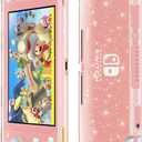 Protective Case, Liquid Crystal Glitter Bling Soft TPU Cover with Shock-Absorption and Anti-Scratch Protective Case-for Nintendo Switch Lite 2019