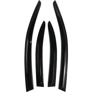 Set of 4 Car Side Window Visor Guard Cover Trim Awnings Shelters Protection Guard Compatible with Mitsubishi Lancer 2008-2017
