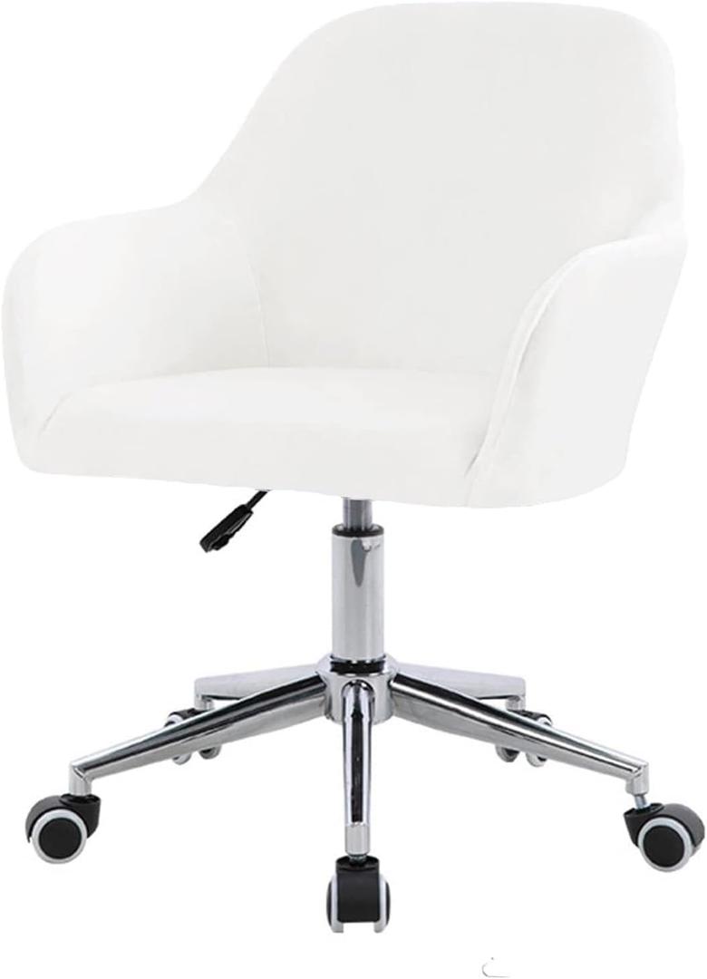 Velvet Office Chair Slipcover with Arms,Cover Chair for Vanity,Modern Office Computer Chair Protector,Stretch Wingback Dining Chair Cover Protector for Home Kitchen Living Room