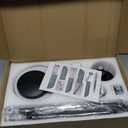 Dual Shower Head with Handheld for Couples: High Pressure Double Shower Heads for Two People - Adjustable Two Showerhead System with 3 Flow Settings Fits 2 Person Bathroom (Black)