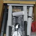 Black Simple Standard 2 Double Rod Clothing Metal Garment Rack for Hanging Clothes, Rolling Clothes Organizer with Mobile Lockable Wheels