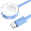 2026 Upgraded USB C for Apple Watch Charger Magnetic Fast Charging Cable Portable Wireless Charging Compatible with iWatch Series 11/10/9/8/7/6/5/4/3/2-Blue