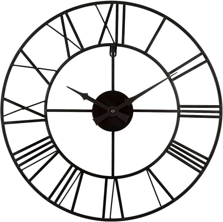 La Crosse Clock Co. 20-inch Metal Tower Wall Clock
