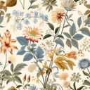 Peel and Stick Colorful Moody Vintage Contact Paper Removable Botanical Leaf Floral Wallpaper 17.7" x 118.11" Wall Paper Self Adhesive for Classroom Bedroom Laundry Room Bathroom