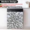 Dishwasher Magnet Sticker Cover Panel Decal Refrigerator Magnetic Sticker Decorative for Kitchen Decoration,Fridge Door Cover,Home Appliances Decor Stickers 23.03"x25.59", 23"x26"
