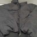 Gihuo Womens Winter Cropped Puffer Jacket Coat Short Warm Quilted Jacket 2026 (X-Large, Black)