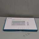 RaceGT Wireless Typewriter Keyboard and Mouse  Wireless Keyboard with Silent Mouse, Cute Retro Keyboard Mouse Combo, 2.4G Cordless USB Computer Keyboard Mouse Set for Windows Laptop/Desktop/PC