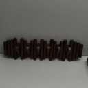 Solid Wood Coat Rack Wall Mount,Key Holder Wall Mount with 9 Hooks,Folding Coat Hooks for Entryway,Bedroom,Living Room,Piano Coat Rack for Hat,Coats,Bags,Key,Rustic Coat Hooks