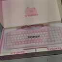 YUNZII C98 Wireless Mechanical Keyboard with Number Pad,99 Key BT5.0/2.4G/USB-C Hot Swap Gasket Mount with PBT MOA Keycaps,Custom RGB,Cute Cake Keyboard for Win/Mac (Pink, Candy Linear Switch)