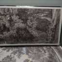 Large Framed Vintage Landscape Long Narrow Wall Art for Hallway, 2 Piece
