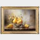 Vintage Pear Wall Art Antique Fruit Pictures Kitchen Still Life Prints Vintage Fruits Painting Still Life Fruit Poster Abstract Fruits Wall Art Pear Canvas Retro Kitchen Artwork 16x24inch No Frame