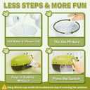 Lehoo Castle Baby Bath Toys, Bath Bubble Machine for Kids, Automatic Bubble Maker Toddler Bathtub Toy with 12 Melodies, Dinosaur Bath Toys for Boys Girls